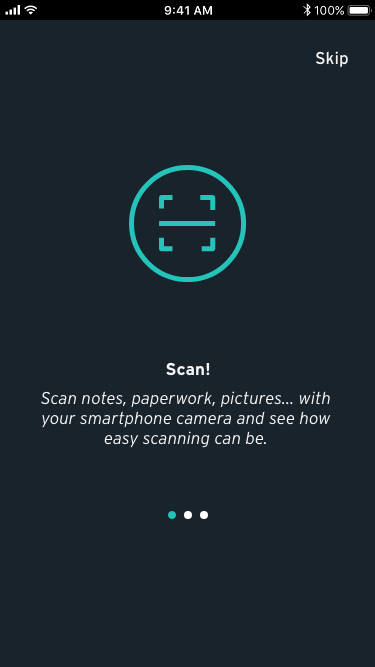 app design voor Camscanner